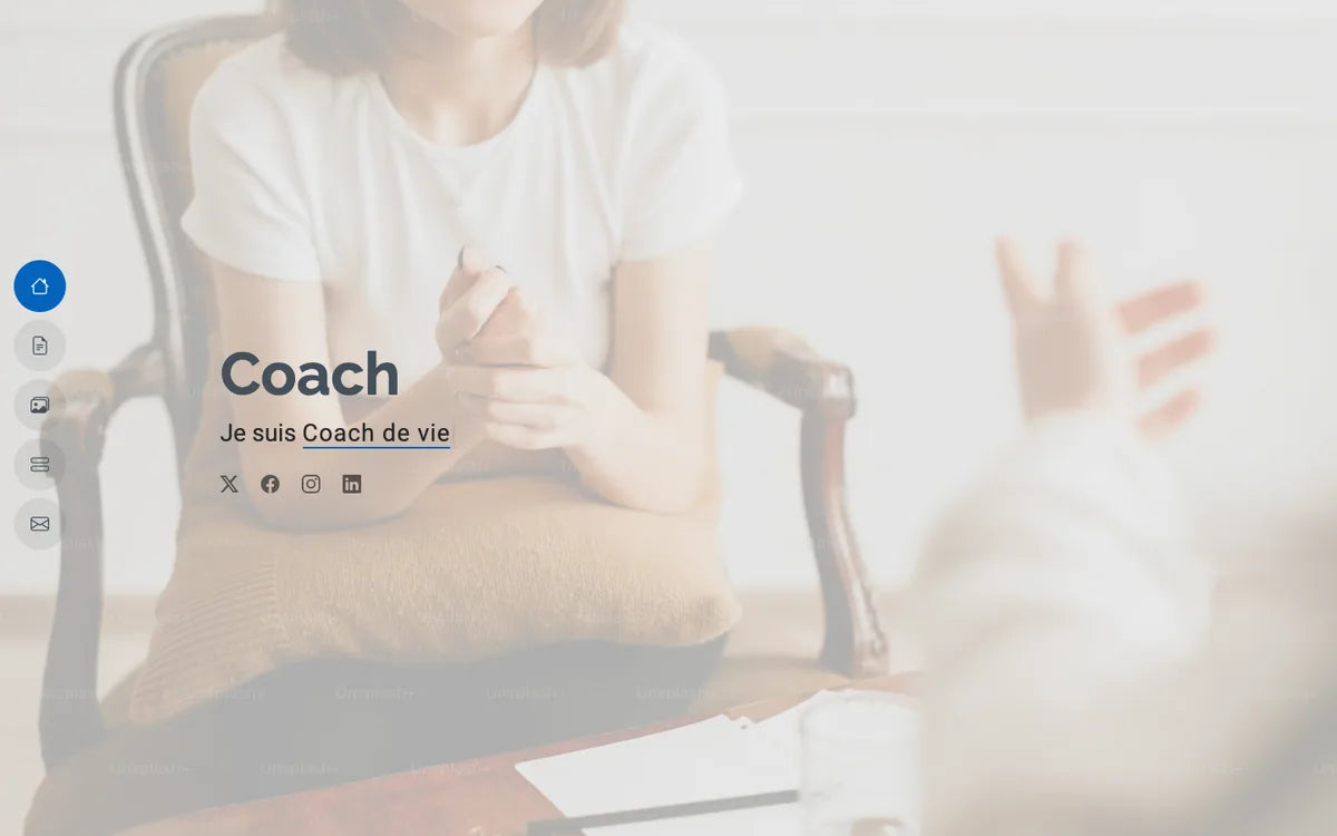 Aperçu du site Coaching