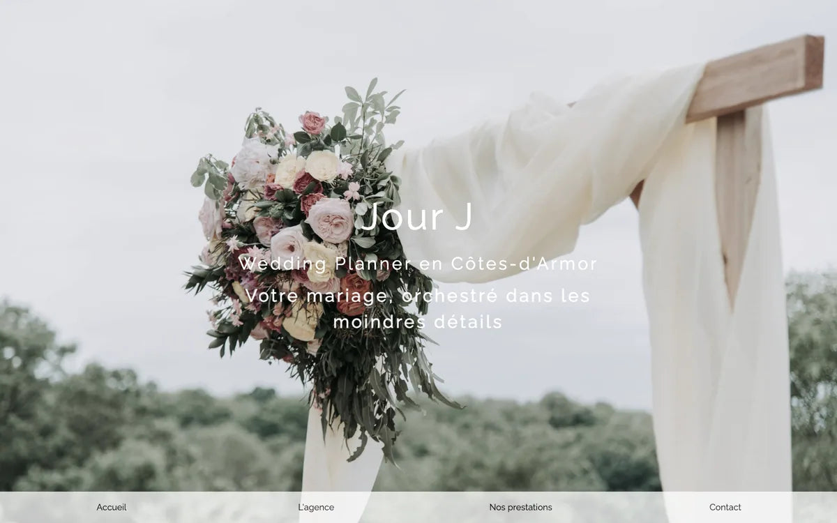Aperçu du site Wedding Planner